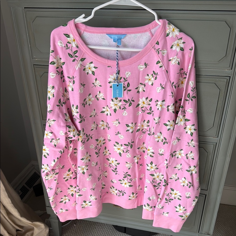 Draper James Floral Pink Sweater